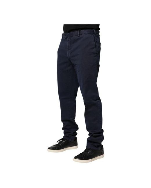 Santaniello Blue Chinos for men