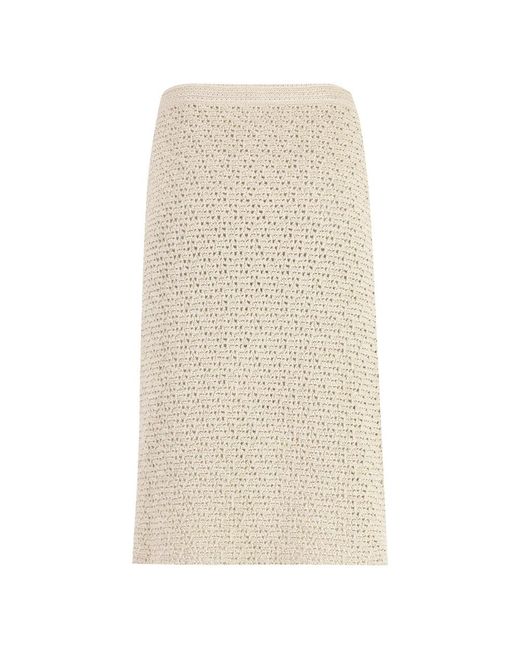 Bottega Veneta Natural Midi Skirts
