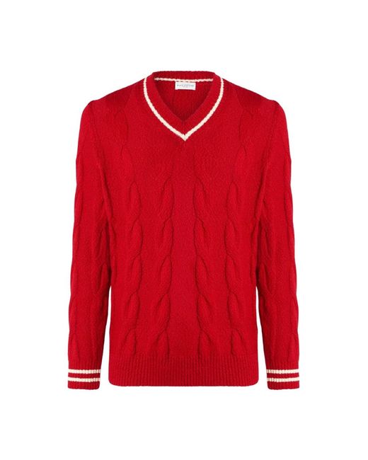 Ballantyne Red V-Neck Knitwear for men