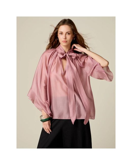 Blouses Oltre de color Pink