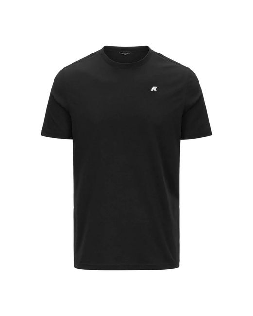 K-Way Black T-Shirts for men