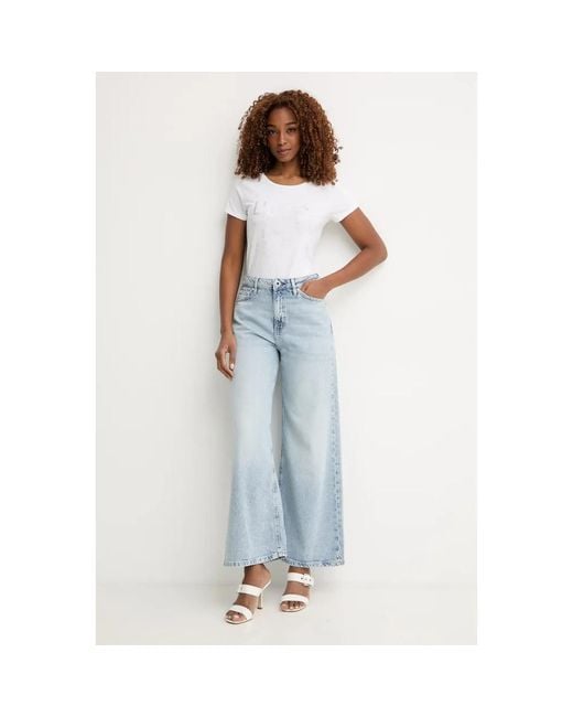 Guess Wide Jeans in het Blue
