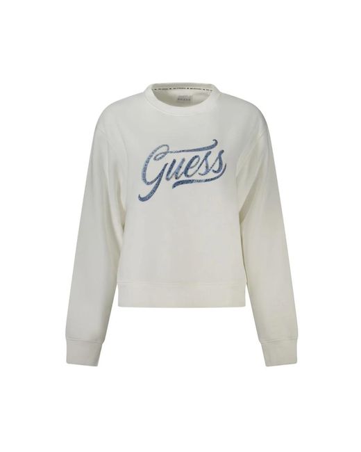 Guess Gray Baumwollpullover sweater