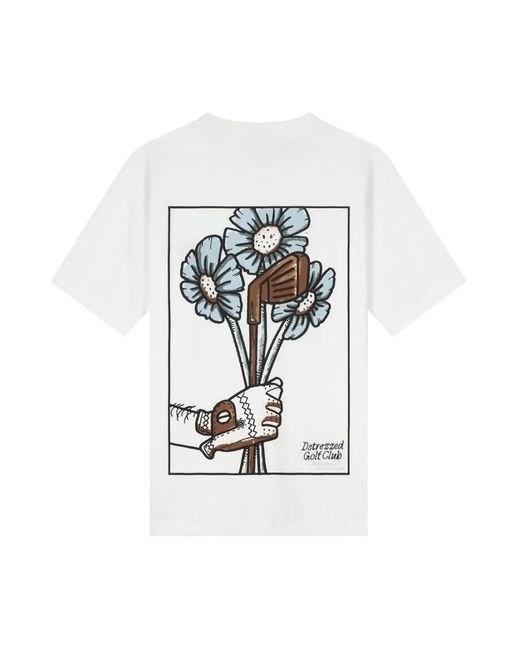 Dstrezzed Collin Artwork Tee in het White voor heren