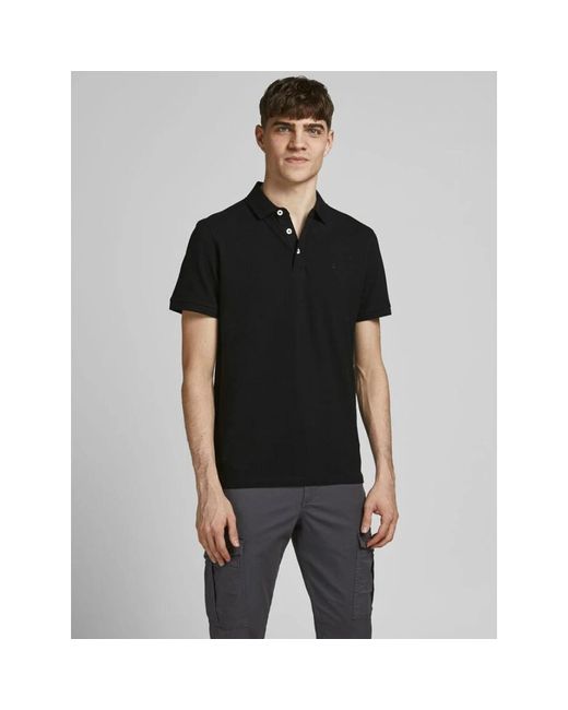 Jack & Jones Black Polo Shirts for men
