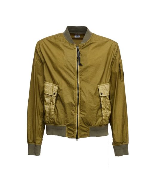 C P Company Green Bi Tm Full Zip Jacket for men