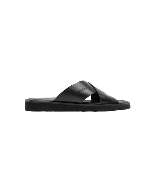 Les Deux Black Sliders for men