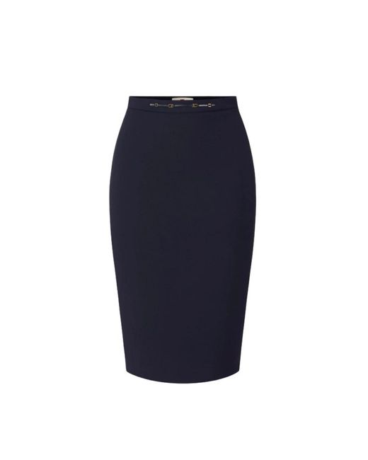 Elisabetta Franchi Blue Pencil Skirts