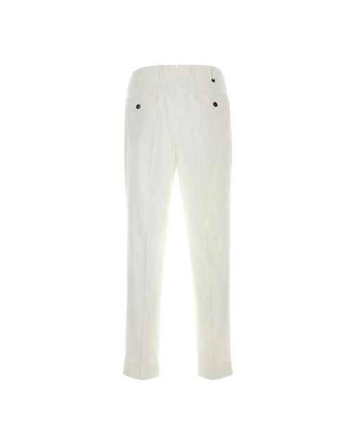 PT Torino White Suit Trousers for men