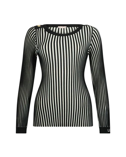 Liu Jo Black Round-Neck Knitwear