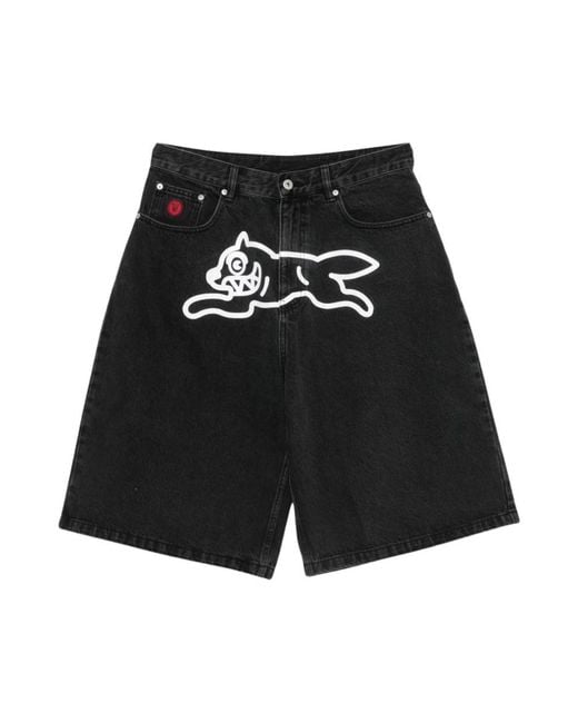 ICECREAM Black Bermudas for men