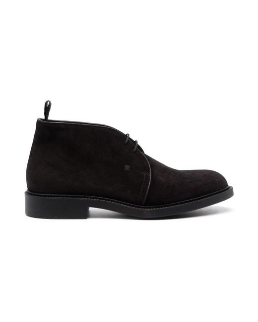 Fratelli Rossetti Black Lace-Up Boots for men