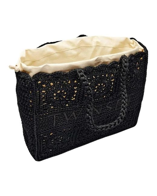 Twinset Black Shopping Bags