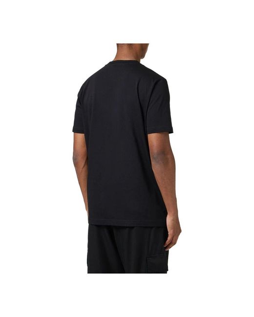 Iceberg Schwarzes regular fit baumwoll-t-shirt mit maxi-multicolor-bärenprint in Black für Herren