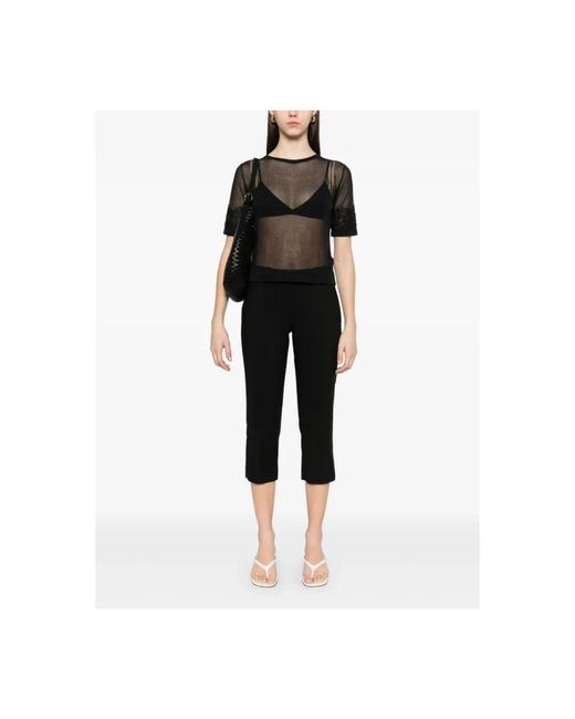 Ermanno Scervino Cropped Trousers in het Black