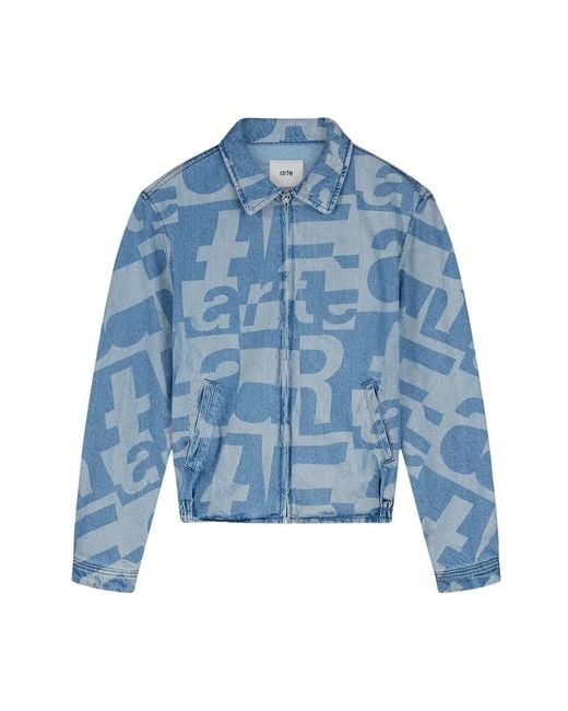 Arte' Blue Denim Jackets for men