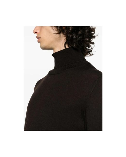 La Fileria Black Turtlenecks for men