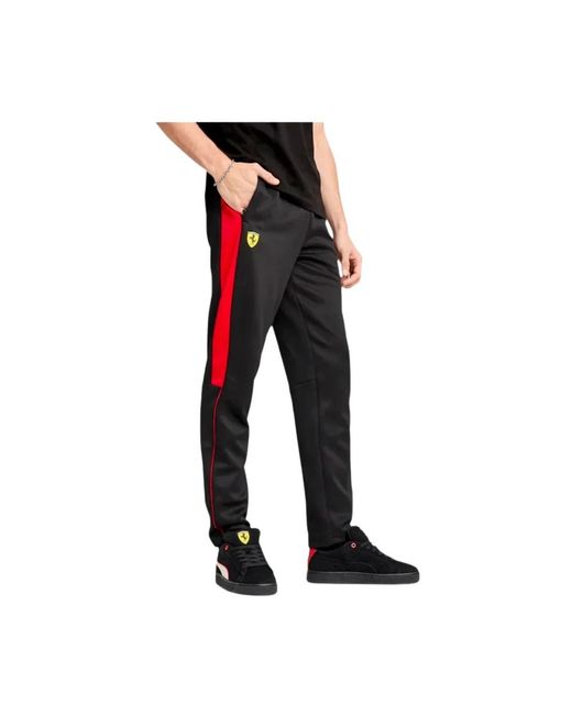 PUMA Fitness ,Zwart ,Katoen Hp Race Mt7 Trainingsbroek in het Red voor heren