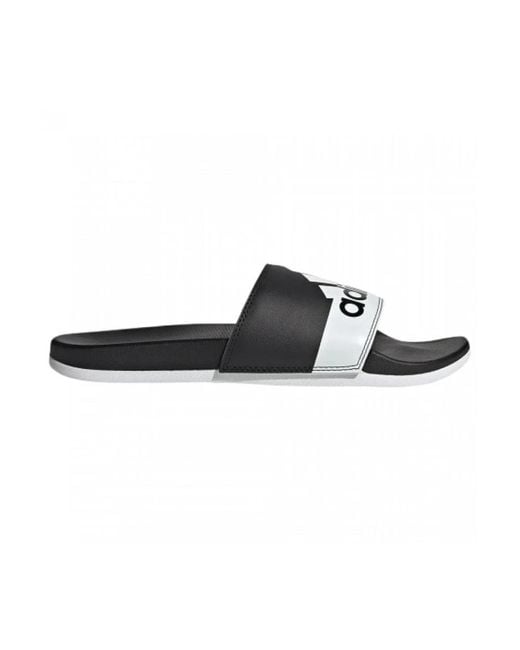 mens black adidas sliders