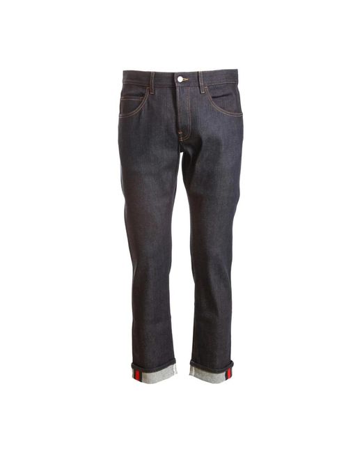 Gucci Gray Straight Jeans for men