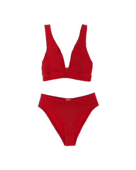 Hunza G Red Bikinis