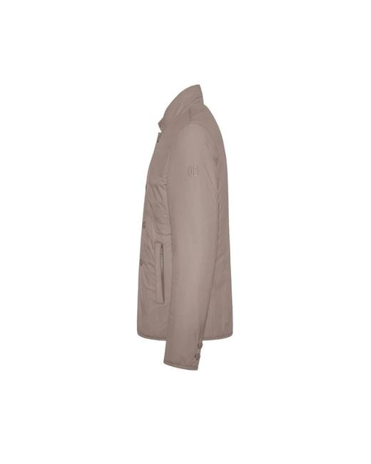 DUNO Brown Light Jackets for men