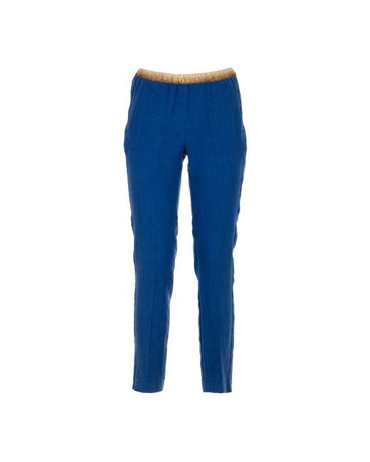 Hartford Blue Cropped Trousers