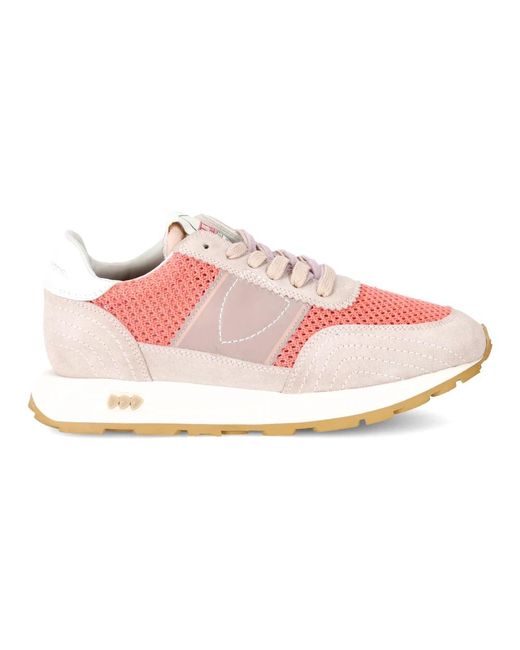 Philippe Model Schoenen ,Veelkleurig ,Katoen Sneakers Tour Running in het Pink
