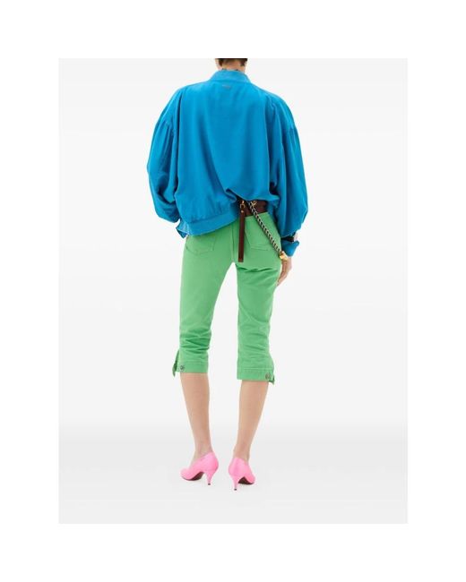 Versace Green Cropped Jeans
