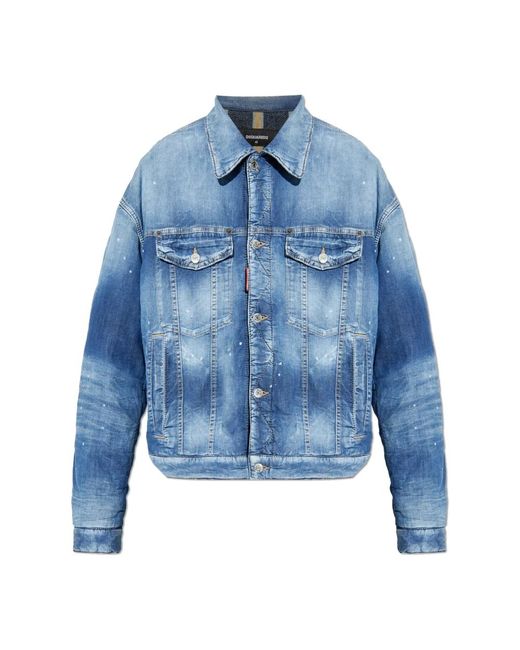 DSquared² Denim Jas in het Blue