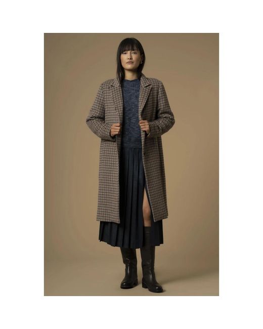 Kocca Brown Single-Breasted Coats
