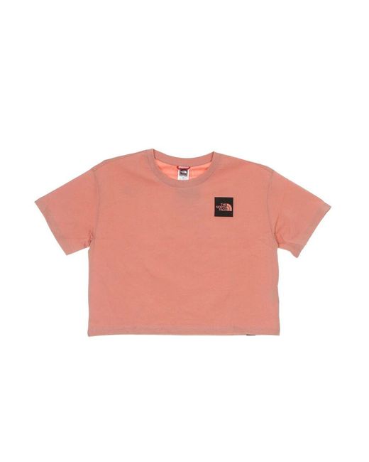 The North Face Pink Cropped Tee Kurzarm
