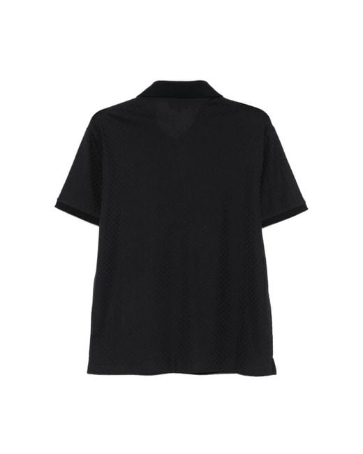 Emporio Armani Black Polo Shirts for men