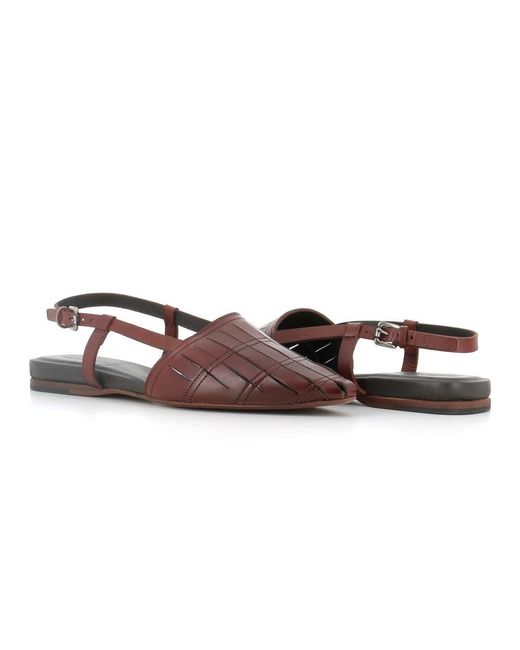 Flat Sandals di Pantanetti in Brown