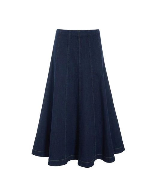 Bitte Kai Rand Rokken ,Blauw ,Denim Maxi Rok Donker Jeans Blauw in het Blue