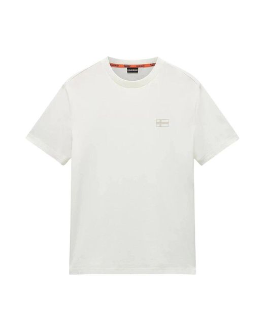 Napapijri Weiße T-Shirts Und Polos S-Sorano in White für Herren
