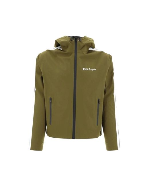 Palm Angels Green Light Jackets for men