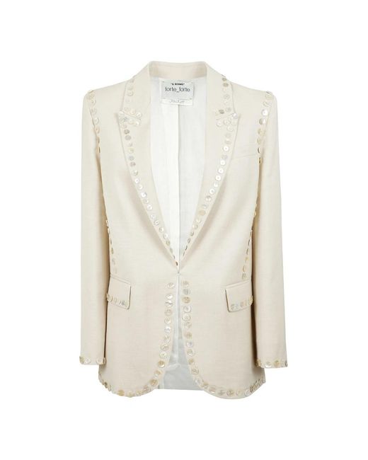 Forte_forte Natural Blazers
