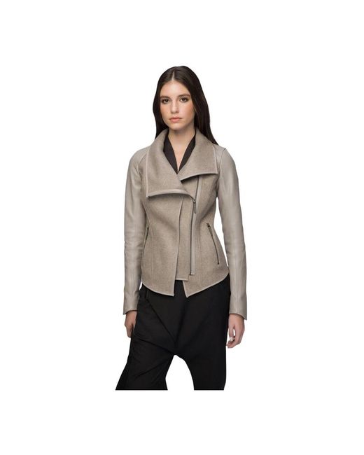 VESPUCCI by VSP Gray Daphne Niobe Wolljacke