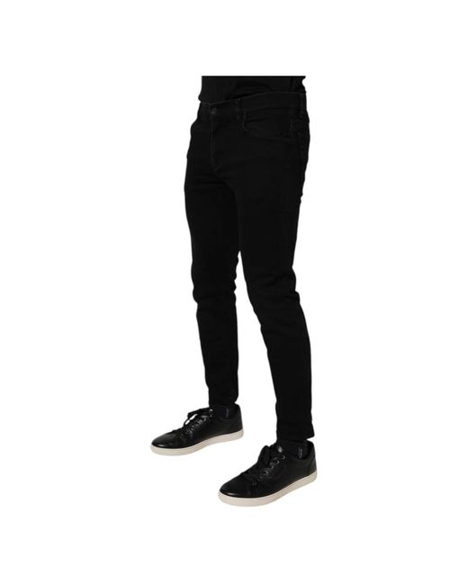 Dolce & Gabbana Black Skinny Jeans for men