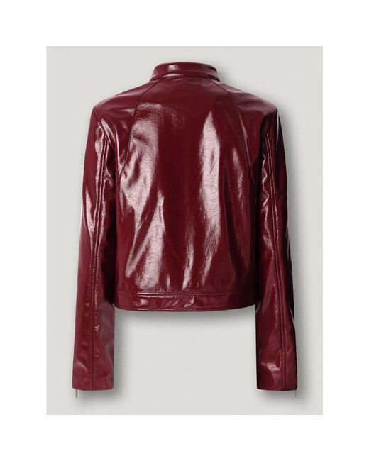 Leather Jackets Pepe Jeans de color Red