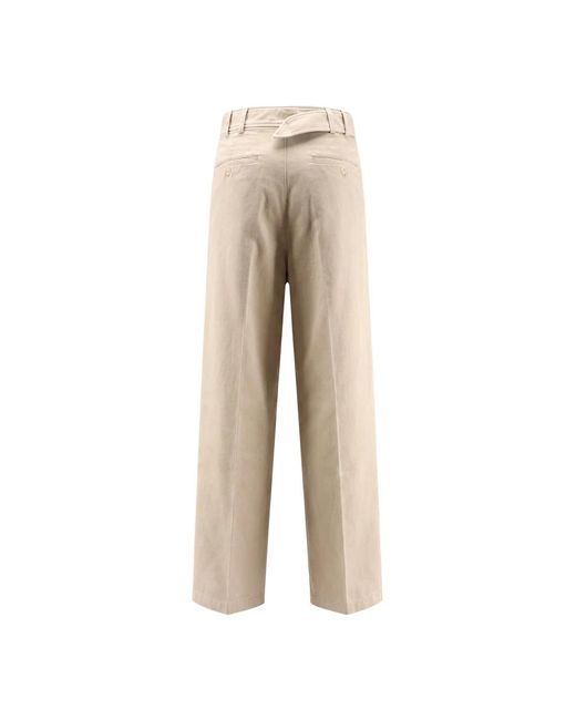 Closed Natural Wide Trousers