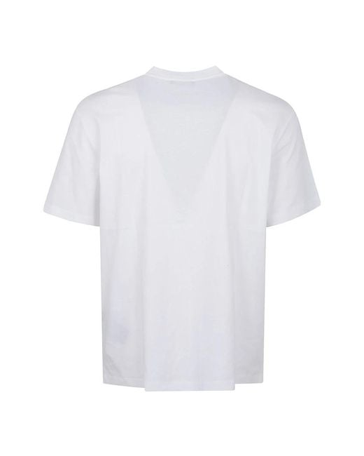Balmain Weißes T-Shirt Mit Logodruck in White für Herren