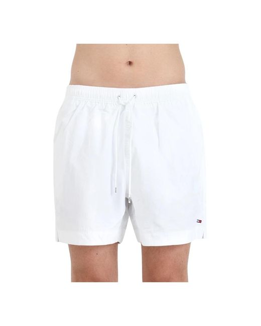 Tommy Hilfiger Weiße meer kleidung shorts mit logo in White für Herren