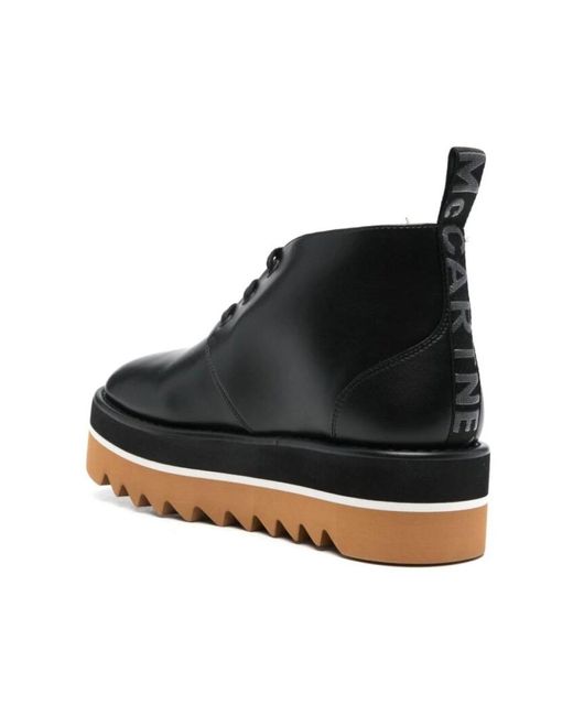 Stella McCartney Black Lace-Up Boots