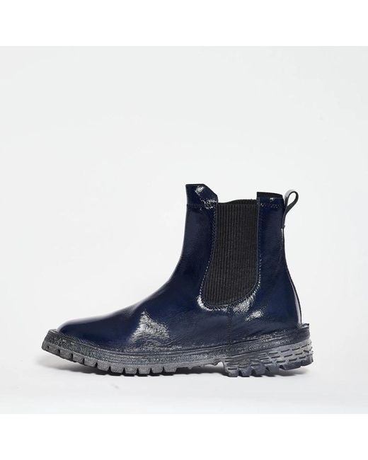 Moma Chelsea Boots in het Blue