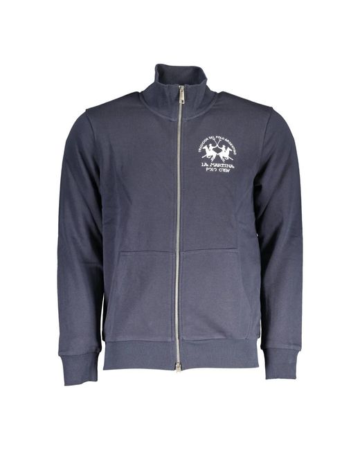 La Martina Blue Zip-Throughs for men