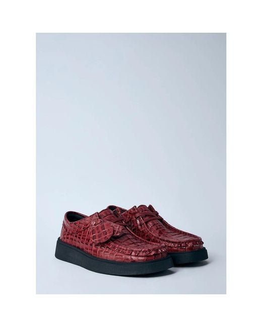 Clarks Red Laced Shoes