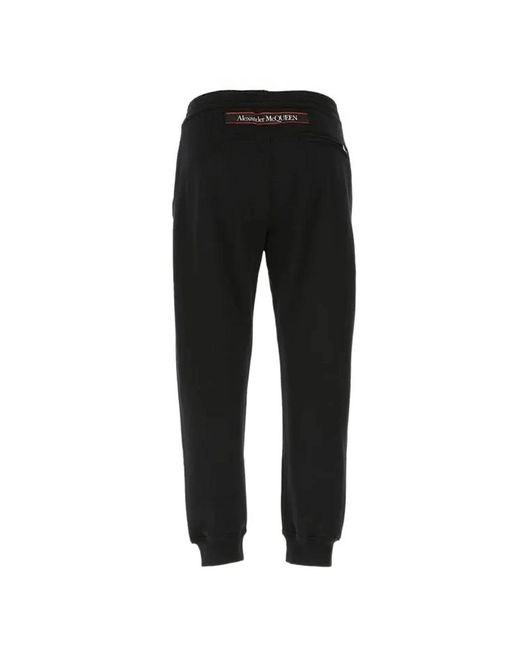 Alexander McQueen Black Sweatpants for men