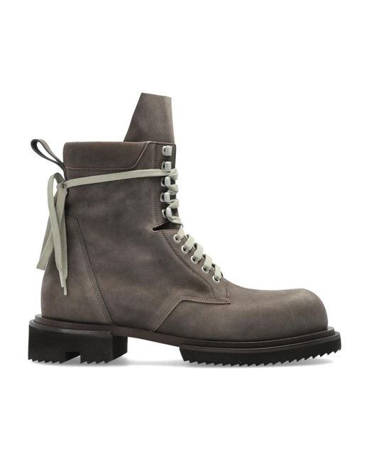 Rick Owens Brown Lace-Up Boots for men